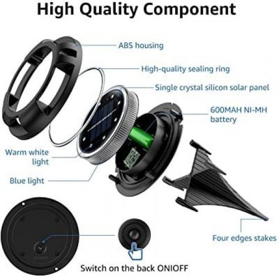 ΗΛΙΑΚΑ ΠΡΟΒΟΛΑΚΙΑ ΕΞΩΤΕΡΙΚΟΥ ΧΩΡΟΥ ΜΕ 8 LED SOLAR OUTDOOR BURIED LIGHTS ΗΛΙΑΚΑ ΠΡΟΒΟΛΑΚΙΑ ΕΞΩΤΕΡΙΚΟΥ ΧΩΡΟΥ ΜΕ 8 LED SOLAR OUTDOOR BURIED LIGHTS