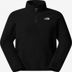 GLACIER FLEECE 14 ZIP JACKET THE NORTH FACE - ΜΑΥΡΟ