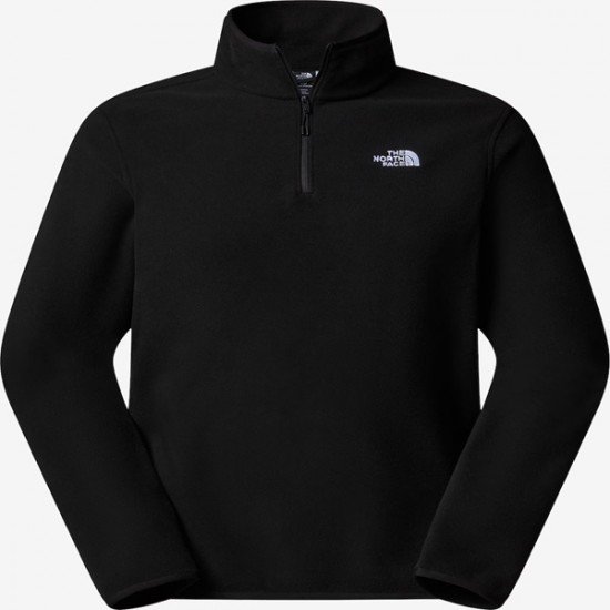 GLACIER FLEECE 14 ZIP JACKET THE NORTH FACE - ΜΑΥΡΟ
