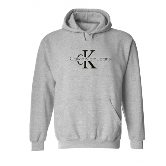 ΦΟΥΤΕΡ ΚΟΥΚΟΥΛΑ 100% COTTON - ΓΚΡΙ - CALVIN KLEIN ΜΕΓΑΛΟ