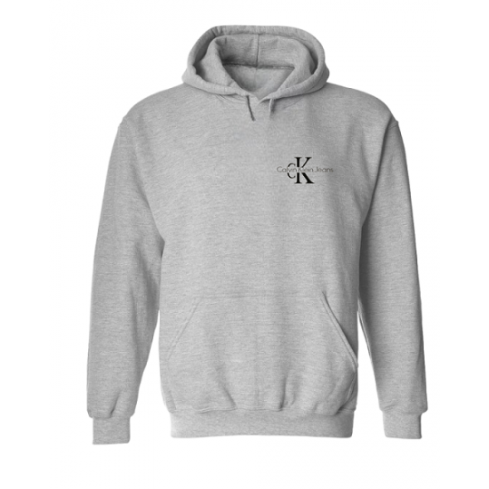 ΦΟΥΤΕΡ ΚΟΥΚΟΥΛΑ 100% COTTON - ΓΚΡΙ - CALVIN KLEIN ΜΙΚΡΟ
