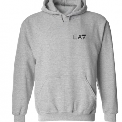 ΦΟΥΤΕΡ ΚΟΥΚΟΥΛΑ 100% COTTON - ΓΚΡΙ - EA7 ΜΙΚΡΟ