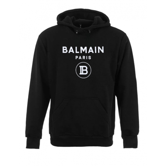 ΦΟΥΤΕΡ ΚΟΥΚΟΥΛΑ 100% COTTON - ΜΑΥΡΟ - BALMAIN