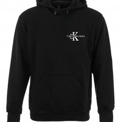 ΦΟΥΤΕΡ ΚΟΥΚΟΥΛΑ 100% COTTON - ΜΑΥΡΟ - CALVIN KLEIN ΜΙΚΡΟ