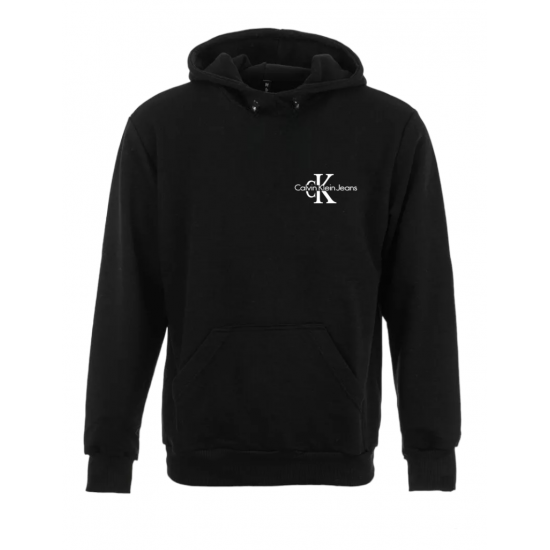 ΦΟΥΤΕΡ ΚΟΥΚΟΥΛΑ 100% COTTON - ΜΑΥΡΟ - CALVIN KLEIN ΜΙΚΡΟ
