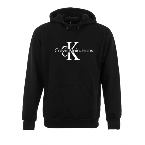 ΦΟΥΤΕΡ ΚΟΥΚΟΥΛΑ 100% COTTON - ΜΑΥΡΟ - CALVIN KLEIN ΜΕΓΑΛΟ
