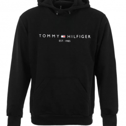ΦΟΥΤΕΡ ΚΟΥΚΟΥΛΑ 100% COTTON - ΜΑΥΡΟ - TOMMY 1985