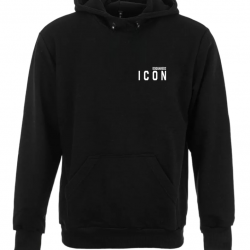 ΦΟΥΤΕΡ ΚΟΥΚΟΥΛΑ 100% COTTON - ΜΑΥΡΟ - ICON ΜΙΚΡΟ