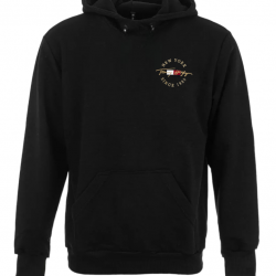 ΦΟΥΤΕΡ ΚΟΥΚΟΥΛΑ 100% COTTON - ΜΑΥΡΟ - TOMMY NEW YORK ΜΙΚΡΟ