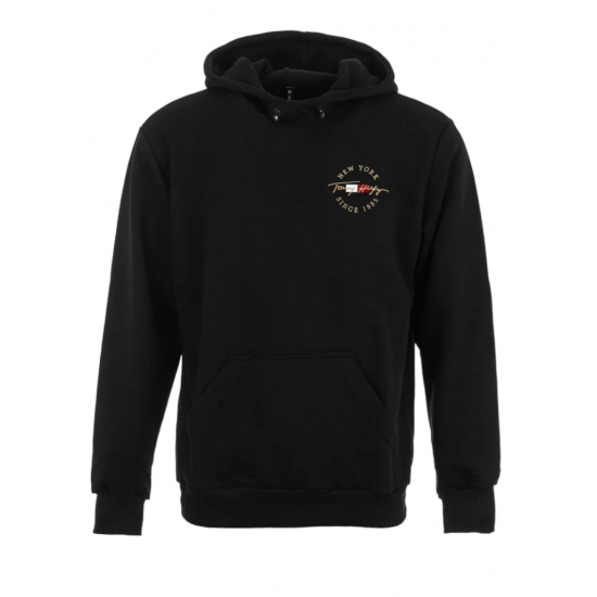 ΦΟΥΤΕΡ ΚΟΥΚΟΥΛΑ 100% COTTON - ΜΑΥΡΟ - TOMMY NEW YORK ΜΙΚΡΟ