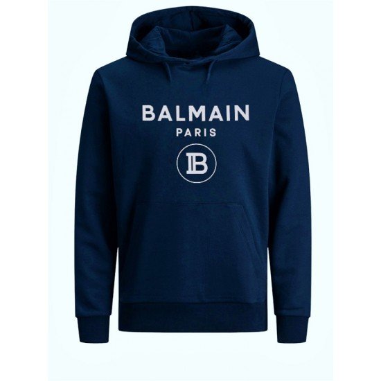 ΦΟΥΤΕΡ ΚΟΥΚΟΥΛΑ 100% COTTON - ΜΠΛΕ ΣΚΟΥΡΟ - BALMAIN