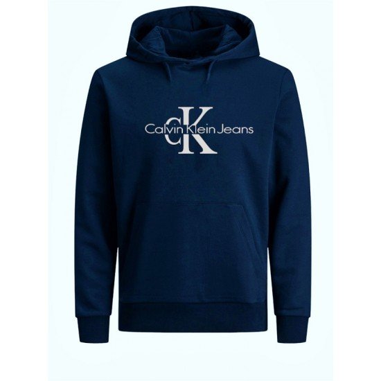 ΦΟΥΤΕΡ ΚΟΥΚΟΥΛΑ 100% COTTON - ΜΠΛΕ ΣΚΟΥΡΟ - CALVIN KLEIN ΜΕΓΑΛΟ