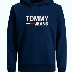ΦΟΥΤΕΡ ΚΟΥΚΟΥΛΑ 100% COTTON - ΜΠΛΕ ΣΚΟΥΡΟ - TOMMY JEANS ΜΕΓΑΛΟ