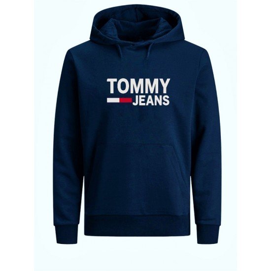 ΦΟΥΤΕΡ ΚΟΥΚΟΥΛΑ 100% COTTON - ΜΠΛΕ ΣΚΟΥΡΟ - TOMMY JEANS ΜΕΓΑΛΟ