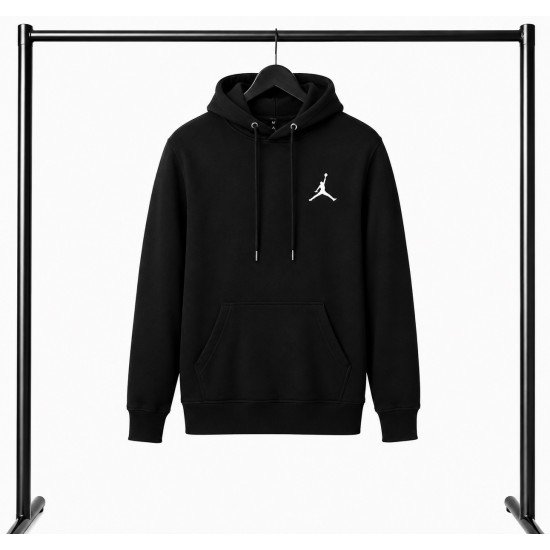 PREMIUM COTTON ΦΟΥΤΕΡ ΜΕ ΚΟΥΚΟΥΛΑ | ΜΑΥΡΟ JORDAN ΜΙΚΡΟ ΛΟΓΟΤΥΠΟ