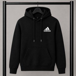 PREMIUM COTTON ΦΟΥΤΕΡ ΜΕ ΚΟΥΚΟΥΛΑ | ΜΑΥΡΟ ADIDAS ΜΙΚΡΟ ΛΟΓΟΤΥΠΟ