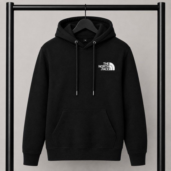 PREMIUM COTTON ΦΟΥΤΕΡ ΜΕ ΚΟΥΚΟΥΛΑ | ΜΑΥΡΟ THE NORTH FACE ΜΙΚΡΟ ΛΟΓΟΤΥΠΟ