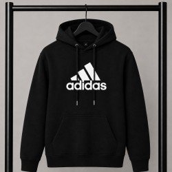 PREMIUM COTTON ΦΟΥΤΕΡ ΜΕ ΚΟΥΚΟΥΛΑ | ΜΑΥΡΟ ADIDAS ΜΕΓΑΛΟ ΛΟΓΟΤΥΠΟ