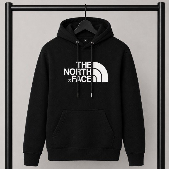 PREMIUM COTTON ΦΟΥΤΕΡ ΜΕ ΚΟΥΚΟΥΛΑ | ΜΑΥΡΟ THE NORTH FACE ΜΕΓΑΛΟ ΛΟΓΟΤΥΠΟ
