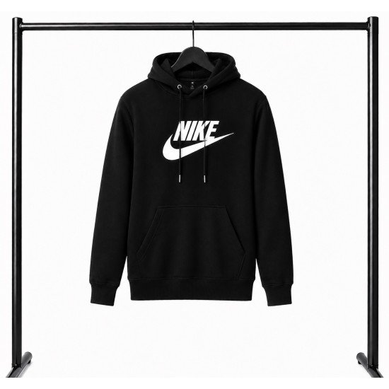 PREMIUM COTTON ΦΟΥΤΕΡ ΜΕ ΚΟΥΚΟΥΛΑ | ΜΑΥΡΟ NIKE ΜΕΓΑΛΟ ΛΟΓΟΤΥΠΟ