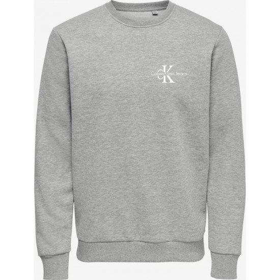 ΦΟΥΤΕΡ ΛΑΙΜΟΚΟΨΗ 100% COTTON - ΓΚΡΙ - CALVIN KLEIN ΜΙΚΡΟ