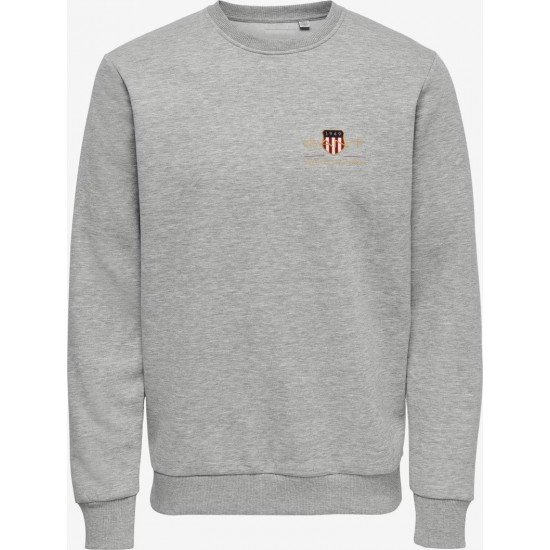 ΦΟΥΤΕΡ ΛΑΙΜΟΚΟΨΗ 100% COTTON - ΓΚΡΙ - GANT ΜΙΚΡΟ