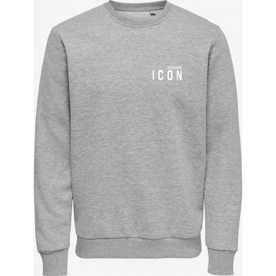 ΦΟΥΤΕΡ ΛΑΙΜΟΚΟΨΗ 100% COTTON - ΓΚΡΙ - ICON ΜΙΚΡΟ