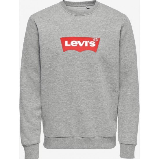 ΦΟΥΤΕΡ ΛΑΙΜΟΚΟΨΗ 100% COTTON - ΓΚΡΙ - LEVIS ΜΕΓΑΛΟ