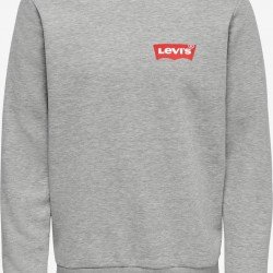 ΦΟΥΤΕΡ ΛΑΙΜΟΚΟΨΗ 100% COTTON - ΓΚΡΙ - LEVIS ΜΙΚΡΟ