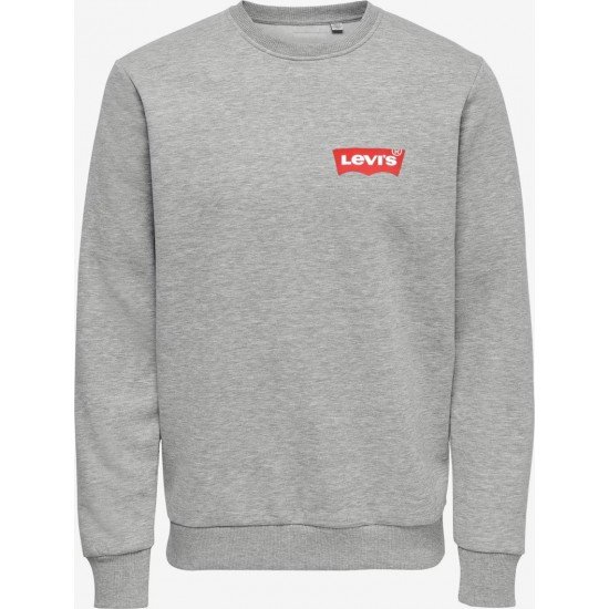 ΦΟΥΤΕΡ ΛΑΙΜΟΚΟΨΗ 100% COTTON - ΓΚΡΙ - LEVIS ΜΙΚΡΟ