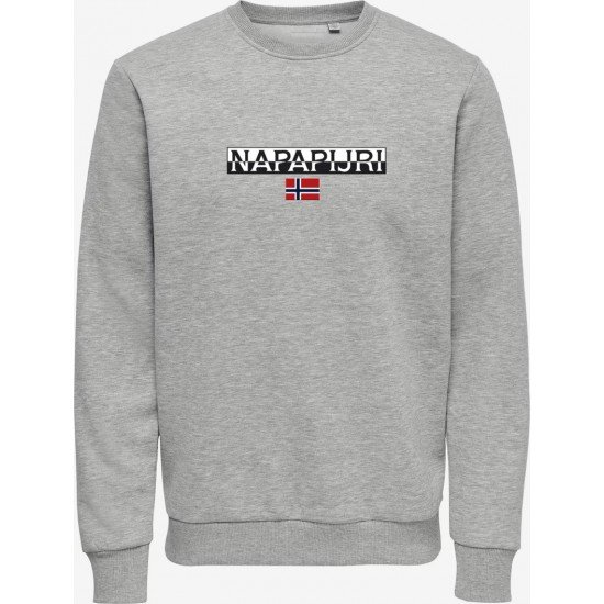 ΦΟΥΤΕΡ ΛΑΙΜΟΚΟΨΗ 100% COTTON - ΓΚΡΙ - NAPAPIJRI