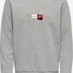 ΦΟΥΤΕΡ ΛΑΙΜΟΚΟΨΗ 100% COTTON - ΓΚΡΙ - TOMMY NEW YORK ΜΕΓΑΛΟ