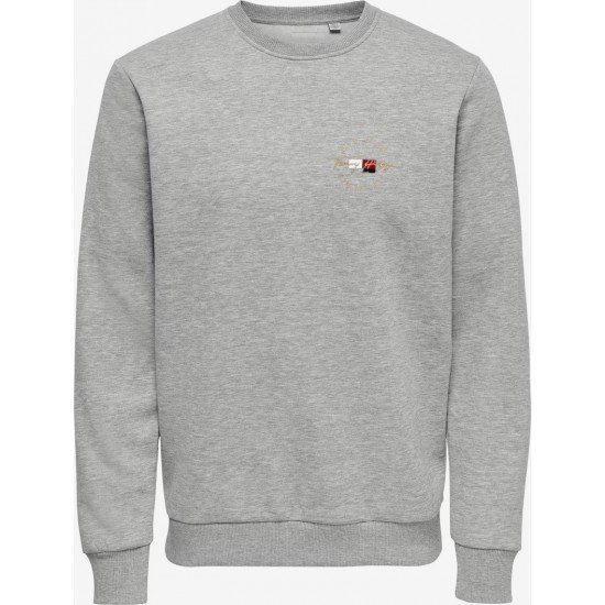ΦΟΥΤΕΡ ΛΑΙΜΟΚΟΨΗ 100% COTTON - ΓΚΡΙ - TOMMY NEW YORK ΜΙΚΡΟ