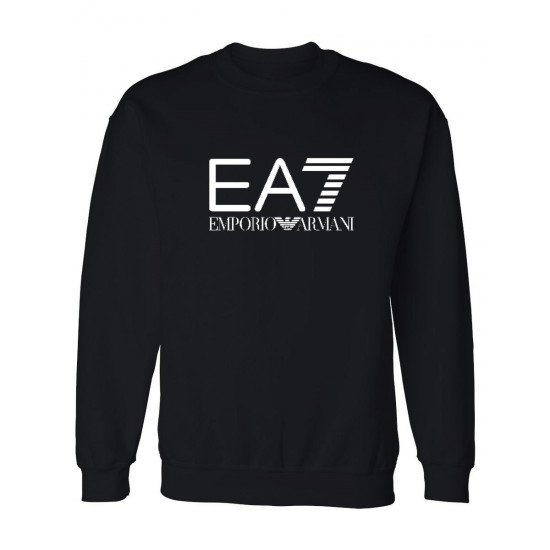 ΦΟΥΤΕΡ ΛΑΙΜΟΚΟΨΗ 100% COTTON - ΜΑΥΡΟ - EA7 ΜΕΓΑΛΟ