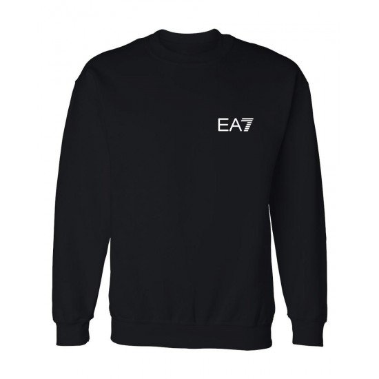 ΦΟΥΤΕΡ ΛΑΙΜΟΚΟΨΗ 100% COTTON - ΜΑΥΡΟ - EA7 ΜΙΚΡΟ