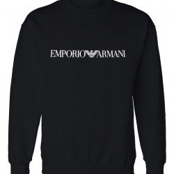 ΦΟΥΤΕΡ ΛΑΙΜΟΚΟΨΗ 100% COTTON - ΜΑΥΡΟ - EMPORIO