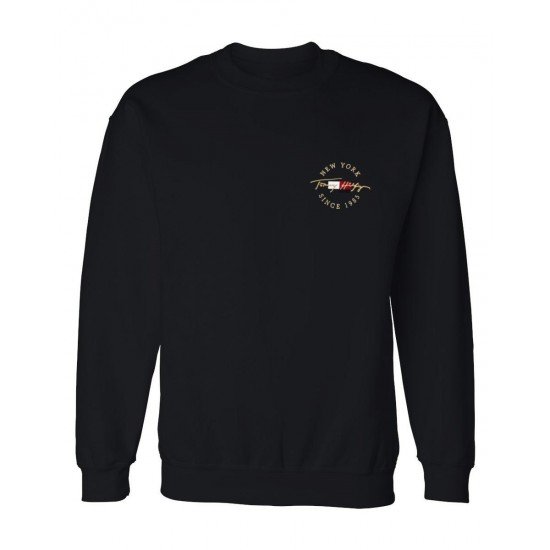 ΦΟΥΤΕΡ ΛΑΙΜΟΚΟΨΗ 100% COTTON - ΜΑΥΡΟ - TOMMY NEW YORK ΜΙΚΡΟ