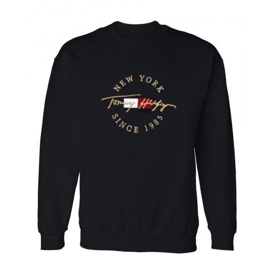 ΦΟΥΤΕΡ ΛΑΙΜΟΚΟΨΗ 100% COTTON - ΜΑΥΡΟ - TOMMY NEW YORK ΜΕΓΑΛΟ