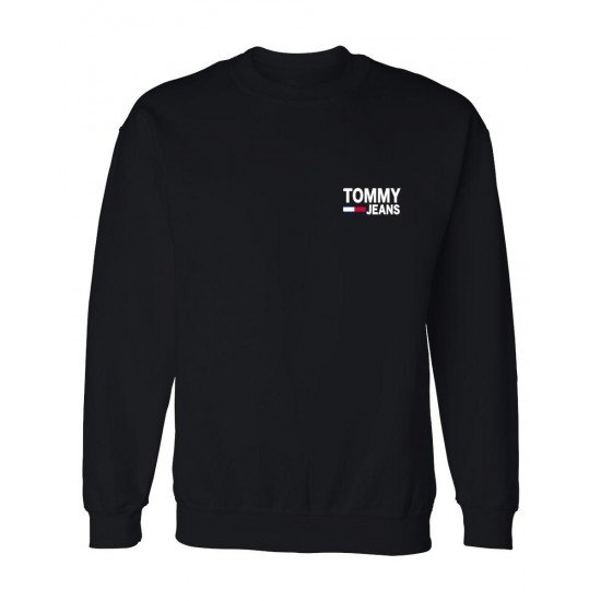 ΦΟΥΤΕΡ ΛΑΙΜΟΚΟΨΗ 100% COTTON - ΜΑΥΡΟ - TOMMY JEANS ΜΙΚΡΟ