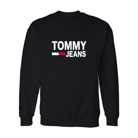 ΦΟΥΤΕΡ ΛΑΙΜΟΚΟΨΗ 100% COTTON - ΜΑΥΡΟ - TOMMY JEANS ΜΕΓΑΛΟ