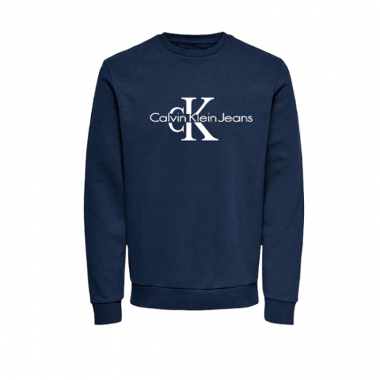 ΦΟΥΤΕΡ ΛΑΙΜΟΚΟΨΗ 100% COTTON - ΜΠΛΕ ΣΚΟΥΡΟ - CALVIN KLEIN ΜΕΓΑΛΟ