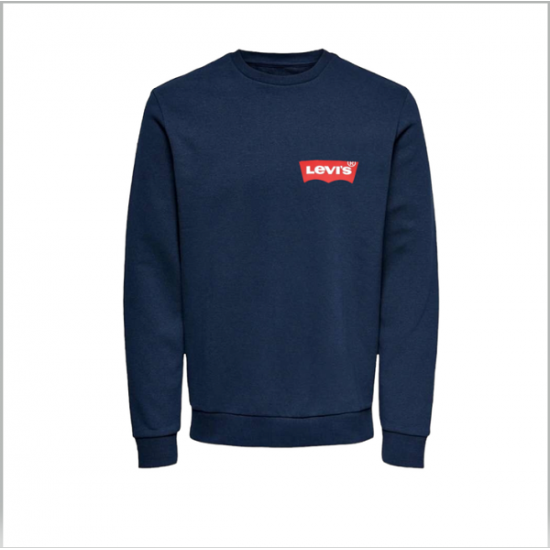 ΦΟΥΤΕΡ ΛΑΙΜΟΚΟΨΗ 100% COTTON - ΜΠΛΕ ΣΚΟΥΡΟ - LEVIS ΜΙΚΡΟ