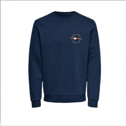 ΦΟΥΤΕΡ ΛΑΙΜΟΚΟΨΗ 100% COTTON - ΜΠΛΕ ΣΚΟΥΡΟ - TOMMY NEW YORK ΜΙΚΡΟ