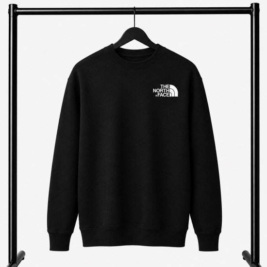 PREMIUM COTTON ΦΟΥΤΕΡ ΜΕ ΛΑΙΜΟΚΟΨΗ| ΜΑΥΡΟ THE NORTH FACE ΜΙΚΡΟ ΛΟΓΟΤΥΠΟ