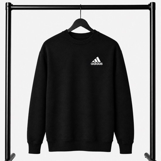 PREMIUM COTTON ΦΟΥΤΕΡ ΜΕ ΛΑΙΜΟΚΟΨΗ| ΜΑΥΡΟ ADIDAS ΜΙΚΡΟ ΛΟΓΟΤΥΠΟ