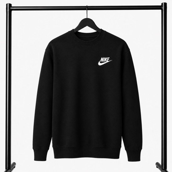 PREMIUM COTTON ΦΟΥΤΕΡ ΜΕ ΛΑΙΜΟΚΟΨΗ| ΜΑΥΡΟ NIKE ΜΙΚΡΟ ΛΟΓΟΤΥΠΟ