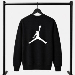PREMIUM COTTON ΦΟΥΤΕΡ ΜΕ ΛΑΙΜΟΚΟΨΗ| ΜΑΥΡΟ JORDAN ΜΕΓΑΛΟ ΛΟΓΟΤΥΠΟ