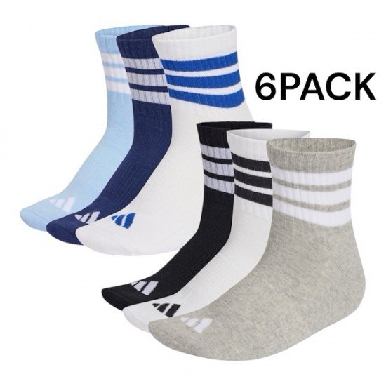 ΚΑΛΤΣΕΣ ADIDAS PERFOMANCE - ΠΑΚΕΤΟ 6 ΤΕΜΑΧΙΩΝ - P11