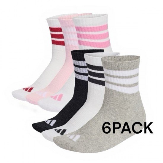 ΚΑΛΤΣΕΣ ADIDAS PERFOMANCE - ΠΑΚΕΤΟ 6 ΤΕΜΑΧΙΩΝ - P14