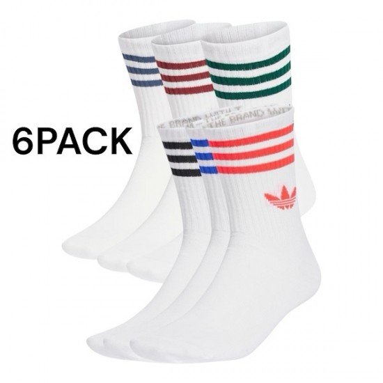 ΚΑΛΤΣΕΣ ADIDAS ORIGINALS - ΠΑΚΕΤΟ 6 ΤΕΜΑΧΙΩΝ - P32